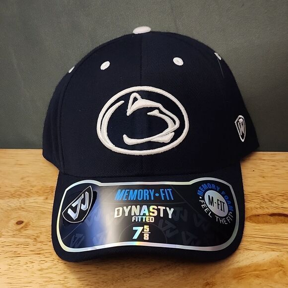 Top of the World Penn State 7 5/8 Fitted Dynasty Hat- New - Picture 1 of 6